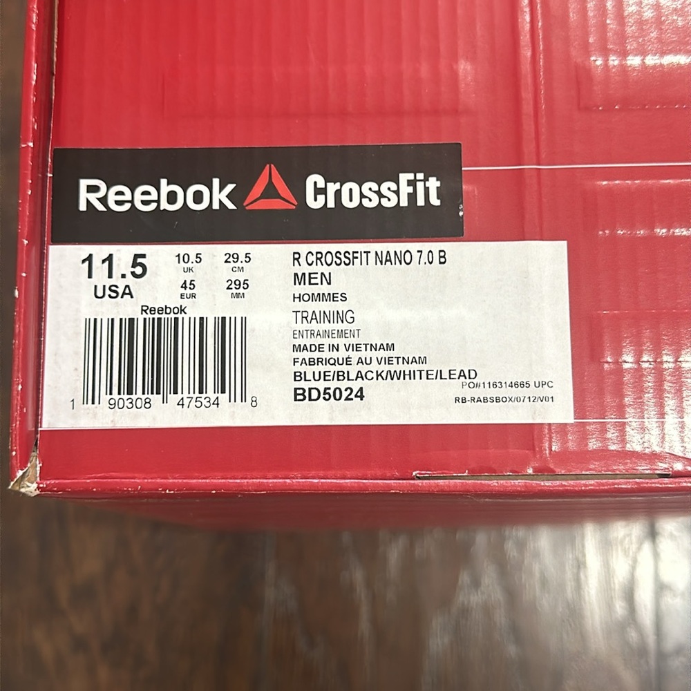 Reebok CrossFit Nano 7.0 B Men's Sneakers Shoes BD5024 - Picture 5 of 5